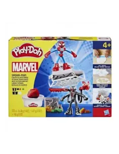 Juego hasbro play - doh spiderman launch and slice battle