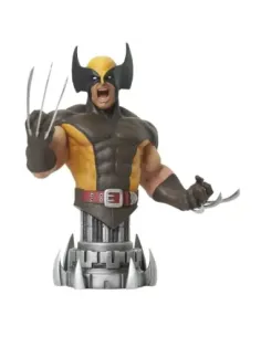 Figura busto diamond collection marvel comic wolverine brown mini busto