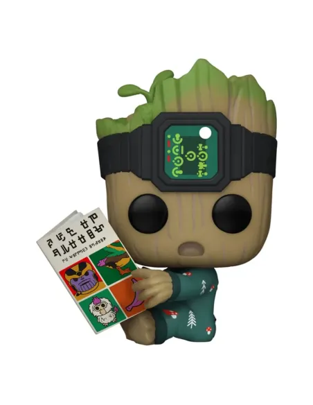 Funko pop marvel guardianes de la galaxia groot en pijama con libro 70651