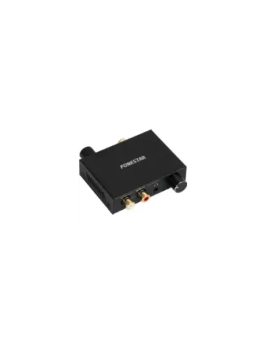 Convertidor de Audio Fonestar FO-42DAV/ Entrada Toslink y RCA/ Salida 2x RCA/ 1x Jack 3.5