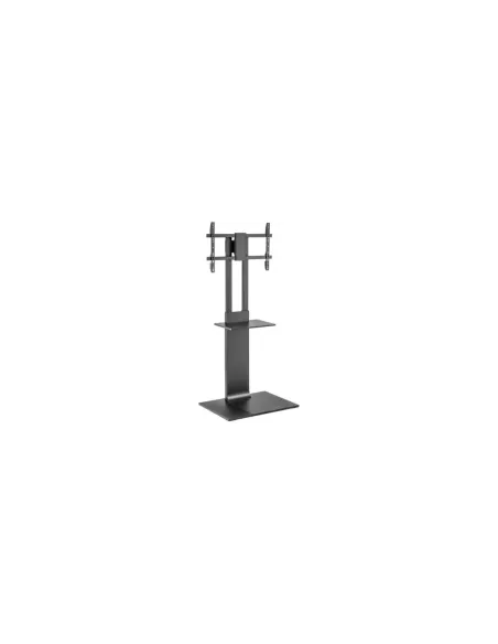 Soporte de Suelo Inclinable/ Giratorio con Bandeja DVD Aisens FT86TSE-399 para TV de 37-86"/ hasta 50kg