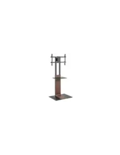 Soporte de Suelo Inclinable/ Giratorio con Bandeja DVD Aisens FT86TSE-401 para TV de 37-86"/ hasta 50kg