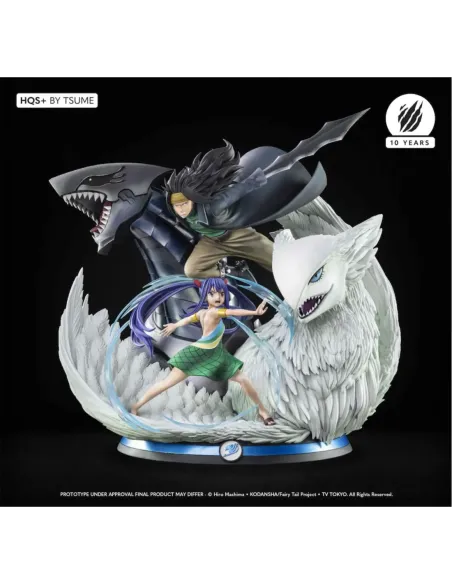 Figura tsume arts fairy tail gajeel & wendy estatua resina escala 1 - 4 hqs+