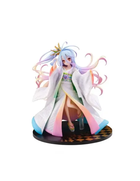 Figura good smile company no game no life 1 - 7 scale shiro shiromuku 22.5cm