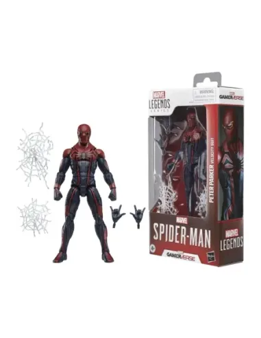 Figura hasbro marvel legends series gamerverse spider - man peter parker velocity suit
