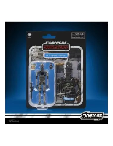 Figura hasbro star wars the mandalorian the vintage collection ig - 12 grogu & anzellan