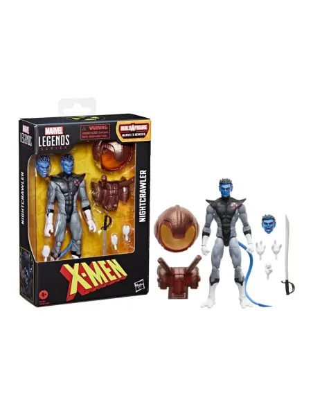 Figura hasbro marvel legends series build a figure marvels nemesis x - men nightcrawler