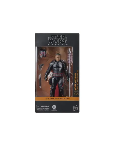 Figura hasbro star wars the mandalorian the black series moft gideon (dark trooper armor)