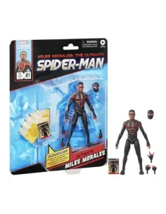 Figura hasbro marvel legends miles morales: the ultimate spider - man mini comics ultimate miles