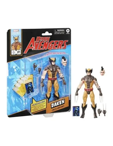 Figura hasbro marvel legends dark avengers mini comics daken (wolverine)