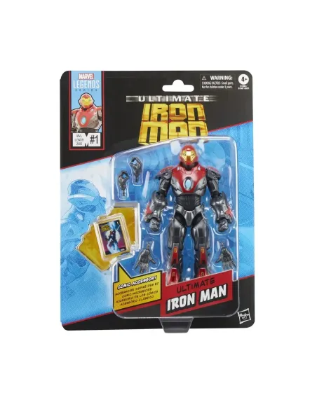 Figura hasbro marvel legends mini comics ultimate ironman