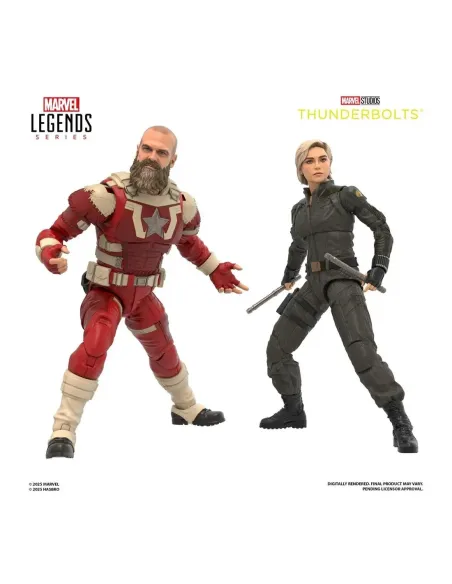 Figura hasbro marvel studios thunderbolts marvel legends series yelena belova & red guardian 15cm