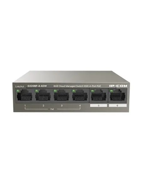 Switch ip - com g2206p - 4 - 63w 6 puertos
