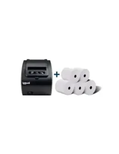 Kit impresora térmica tickets TP8002 + 5 rollos 80