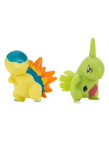 Pack de 2 figuras jazwares pokemon batalla cyndaquil & larvitar 5 cm