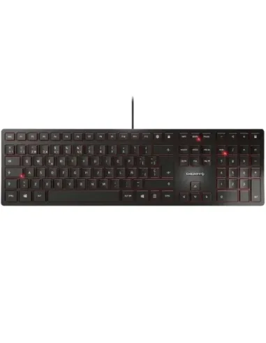 Teclado cherry kc 6000 slim ultraplano negro