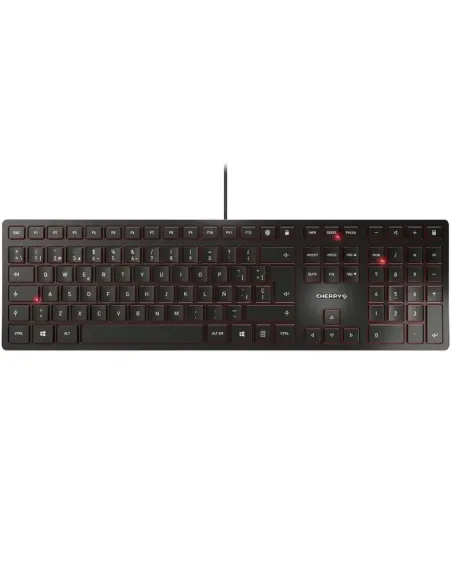Teclado cherry kc 6000 slim ultraplano negro