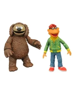 Set de 2 figuras diamond select toys the muppets los teleñecos scooter and rowlf