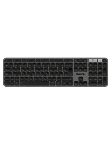 Teclado inalámbrico multidispositivo phoenix k300 blueooth dual y 2.4ghz