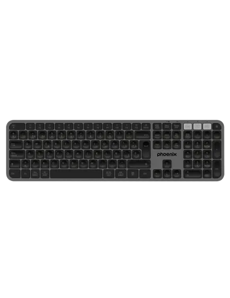 Teclado inalámbrico multidispositivo phoenix k300 blueooth dual y 2.4ghz
