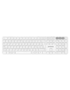 Teclado inalámbrico multidispositivo phoenix k300 blueooth dual y 2.4ghz blanco