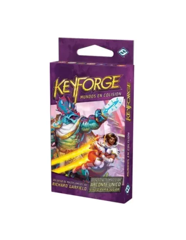 Juego de mesa keyforge mundos en colision mazo pegi 14