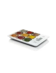 Bascula de cocina digital laica ks1040 blanco especias 5kg