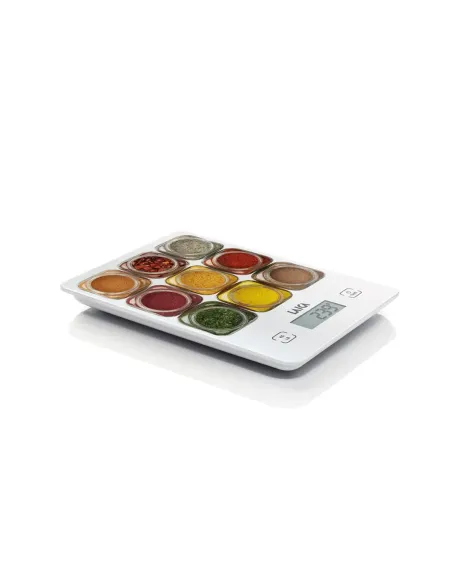 Bascula de cocina digital laica ks1040 blanco especias 5kg