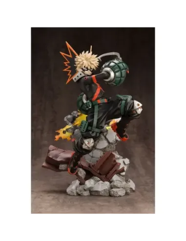 Figura kotobukiya my hero academia artfxj katsuki bakugo ver 2 bonus edition pvc escala 1 - 8 26 cm