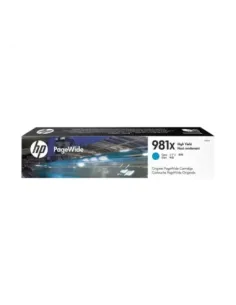 Cartucho hp pagewide enterprise 981x color 556 - mfp 586 capacidad cyan