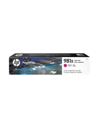 Cartucho hp pagewide enterprise 981x  color 556 - mfp 586 alta capacidad magenta