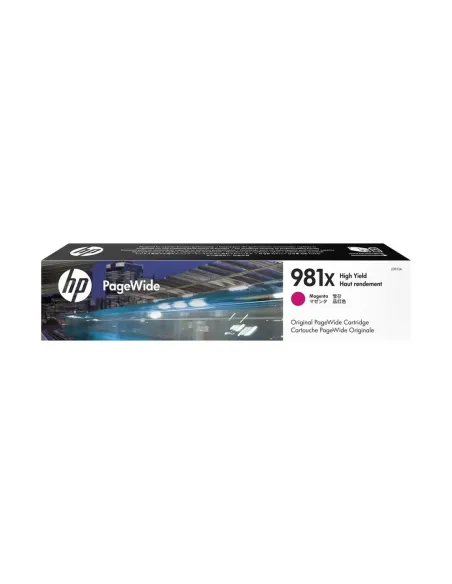 Cartucho hp pagewide enterprise 981x  color 556 - mfp 586 alta capacidad magenta