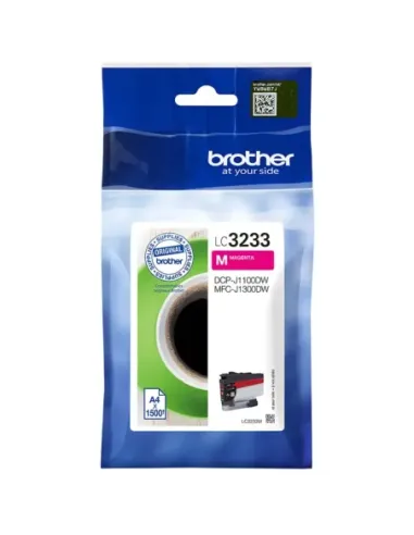Cartucho tinta brother lc3233m magenta 1500 páginas