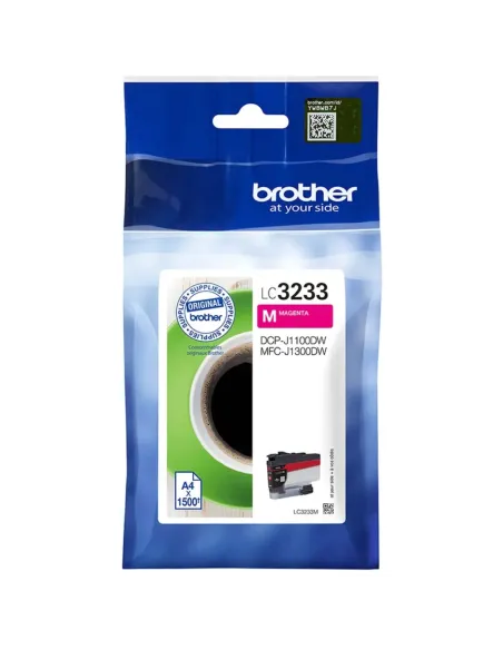 Cartucho tinta brother lc3233m magenta 1500 páginas