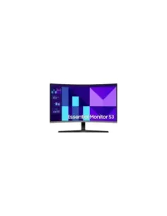 Monitor Profesional Curvo Samsung Essential S3 S39GD S32D396GAU 32"/ Full HD/ Multimedia/ Negro y Plata
