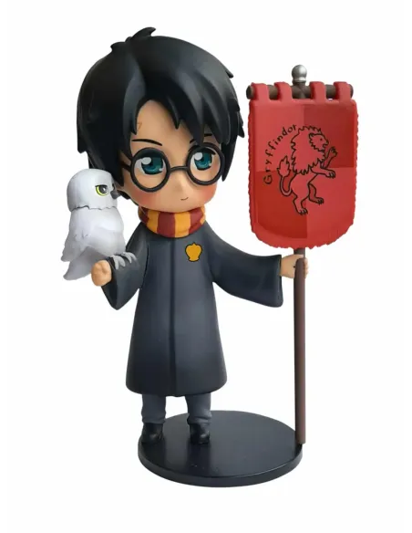 Figura plastoy harry potter harry potter con hedwig y estandarte gryffindor