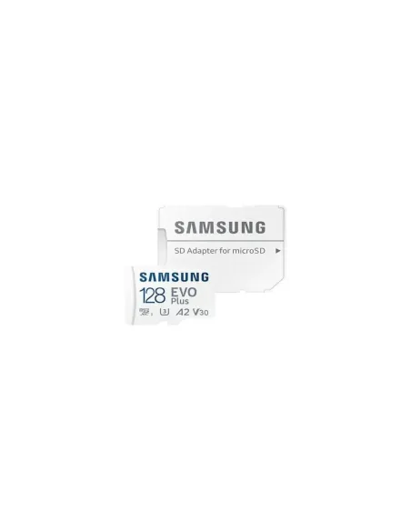 Tarjeta de Memoria Samsung EVO Plus 2023 128GB microSD XC con Adaptador/ Clase 10/ 160MBs