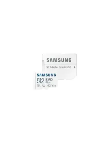 Tarjeta de Memoria Samsung EVO Plus 2023 512GB microSD XC con Adaptador/ Clase 10/ 160MBs