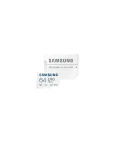 Tarjeta de Memoria Samsung EVO Plus 2023 64GB microSD XC con Adaptador/ Clase 10/ 160MBs