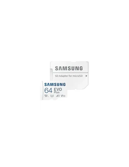 Tarjeta de Memoria Samsung EVO Plus 2023 64GB microSD XC con Adaptador/ Clase 10/ 160MBs