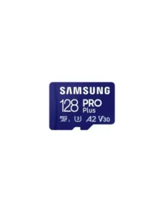 Tarjeta de Memoria Samsung PRO Plus 2023 128GB microSD XC/ Clase 10/ 180MBs