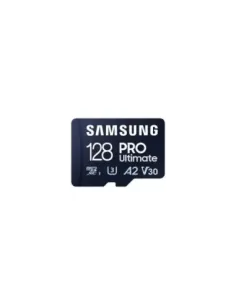 Tarjeta de Memoria Samsung Pro Ultimate 128GB microSD XC con Adaptador/ Clase 10/ 200MBs