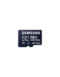 Tarjeta de Memoria Samsung Pro Ultimate 512GB microSD XC con Adaptador/ Clase 10/ 200MBs