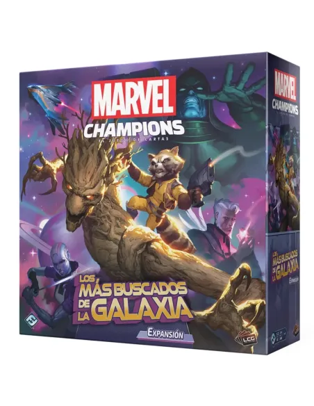 Juego de mesa marvel champions: los mas buscados de la galaxia pegi 14