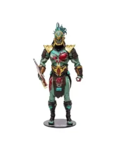 Figura mcfarlane toys mortal kombat kotal kahn (sangriento)
