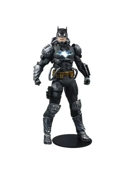 Figura mcfarlane toys dc multiverse batman hazmat suit gold etiqueta luz logo batman