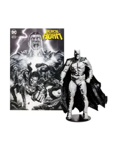 Figura y comic mcfarlane toys dc comics black adam batman line art variant`