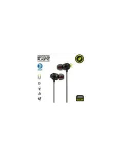 Auriculares Intrauditivos Muvit For Change MCHPH0006/ con Micrófono/ USB Tipo-C/ Negros