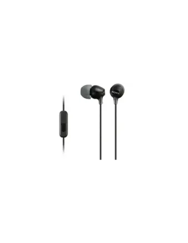 Auriculares Intrauditivos Sony MDR-EX15AP/ con Micrófono/ Jack 3.5/ Negros