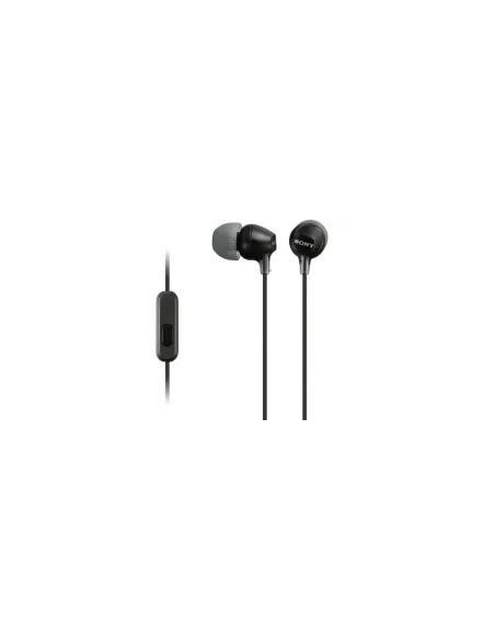 Auriculares Intrauditivos Sony MDR-EX15AP/ con Micrófono/ Jack 3.5/ Negros
